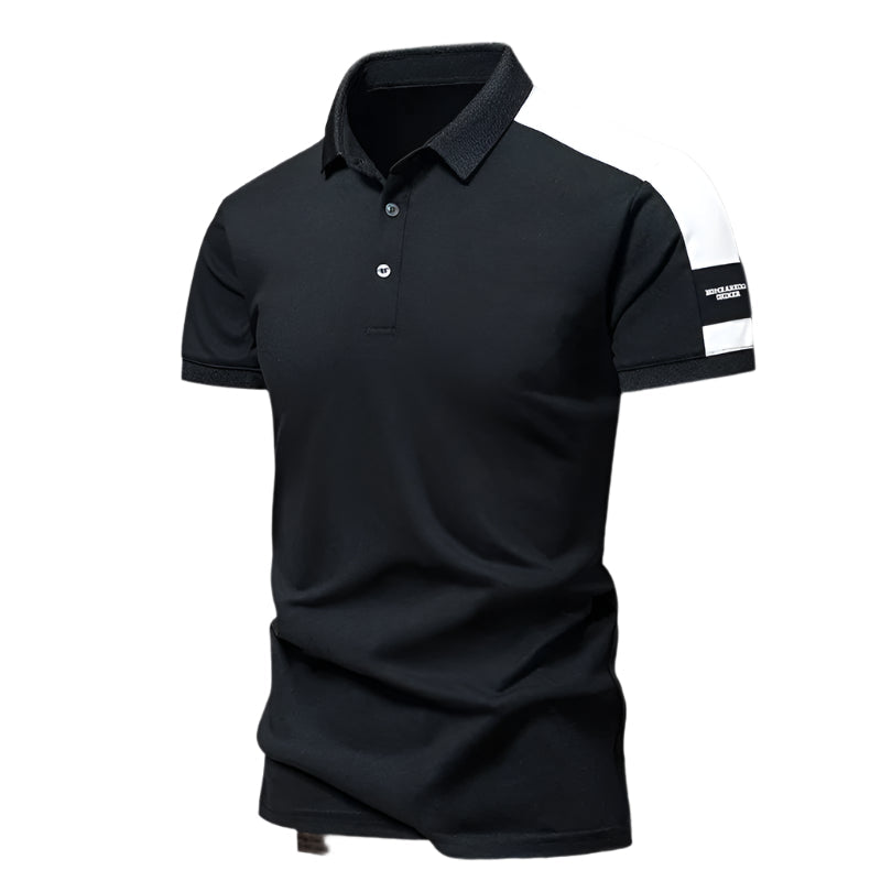 Herrpikétröja – Slim Fit – Kort Ärm – Andningsbar Mix – Modern Smart Stil