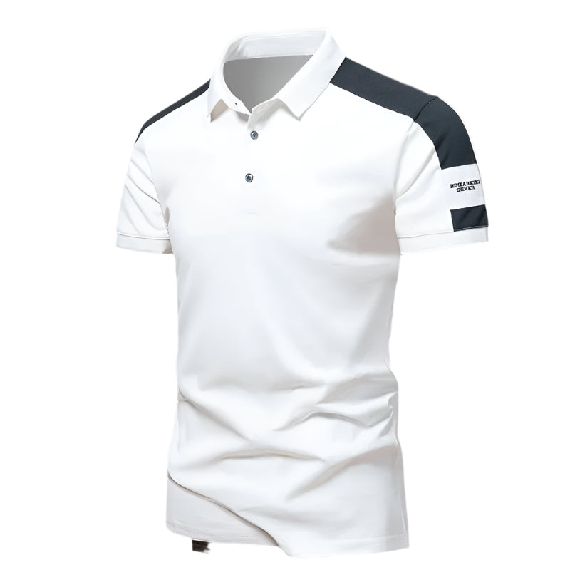 Herrpikétröja – Slim Fit – Kort Ärm – Andningsbar Mix – Modern Smart Stil