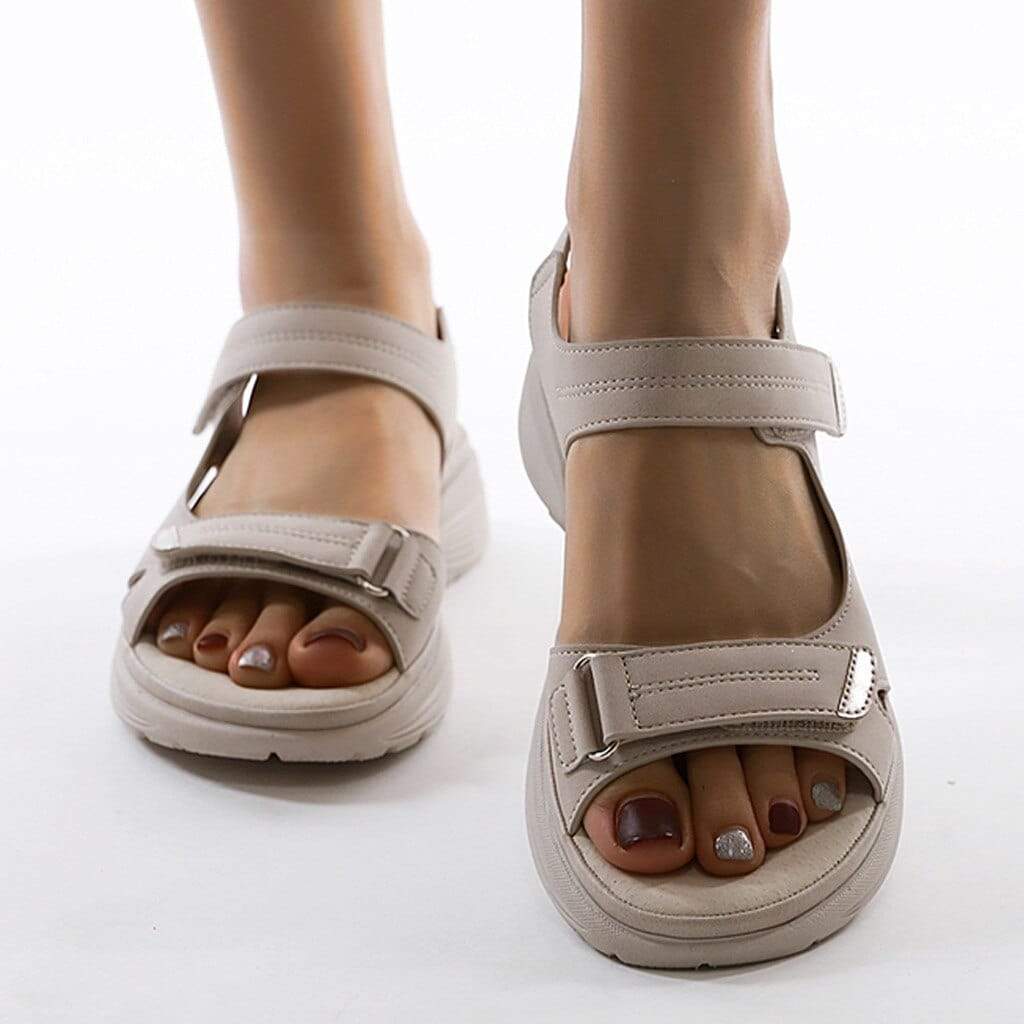 Dam Sandaler – Ortopedisk Design – Justerbara Remmar – Halkfri Ergonomisk Sula