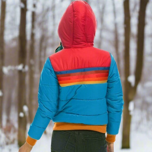 Johanna Pufferjacka | Huva Hög Krage Damjacka