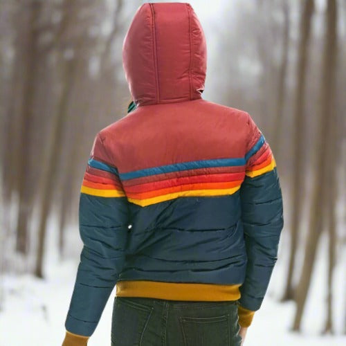 Johanna Pufferjacka | Huva Hög Krage Damjacka