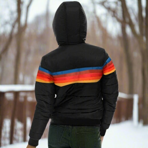 Johanna Pufferjacka | Huva Hög Krage Damjacka