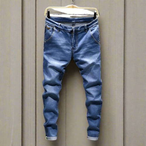 Herr Jeans - Slim Fit - Stretchdenim - Klassisk 5-ficksdesign - Bekväm och Stilren