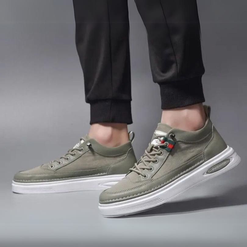 Herr Sneakers - Andningsbar - Lågt Skaft - Dämpad Sula - Bekväm Vardagsstil