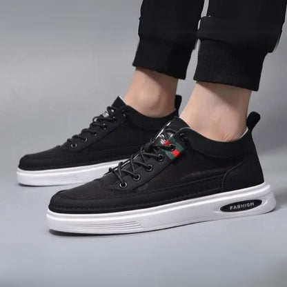 Herr Sneakers - Andningsbar - Lågt Skaft - Dämpad Sula - Bekväm Vardagsstil
