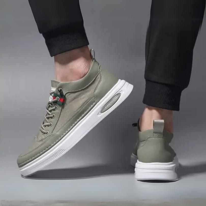 Herr Sneakers - Andningsbar - Lågt Skaft - Dämpad Sula - Bekväm Vardagsstil