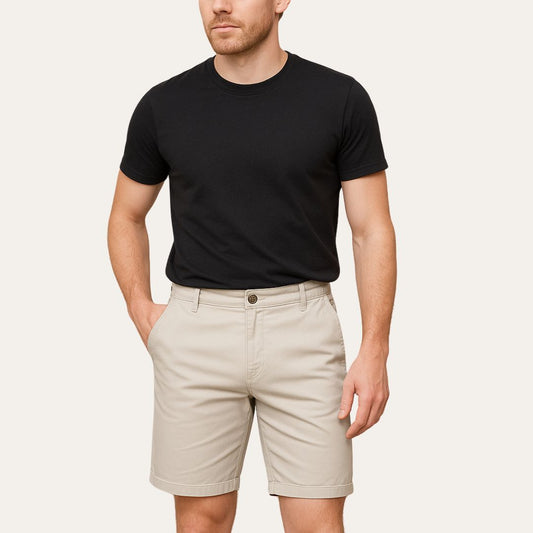 Herrshorts – Klassisk Passform – Andningsbart Tyg – Mellanlångt Snitt – Vardagsbruk