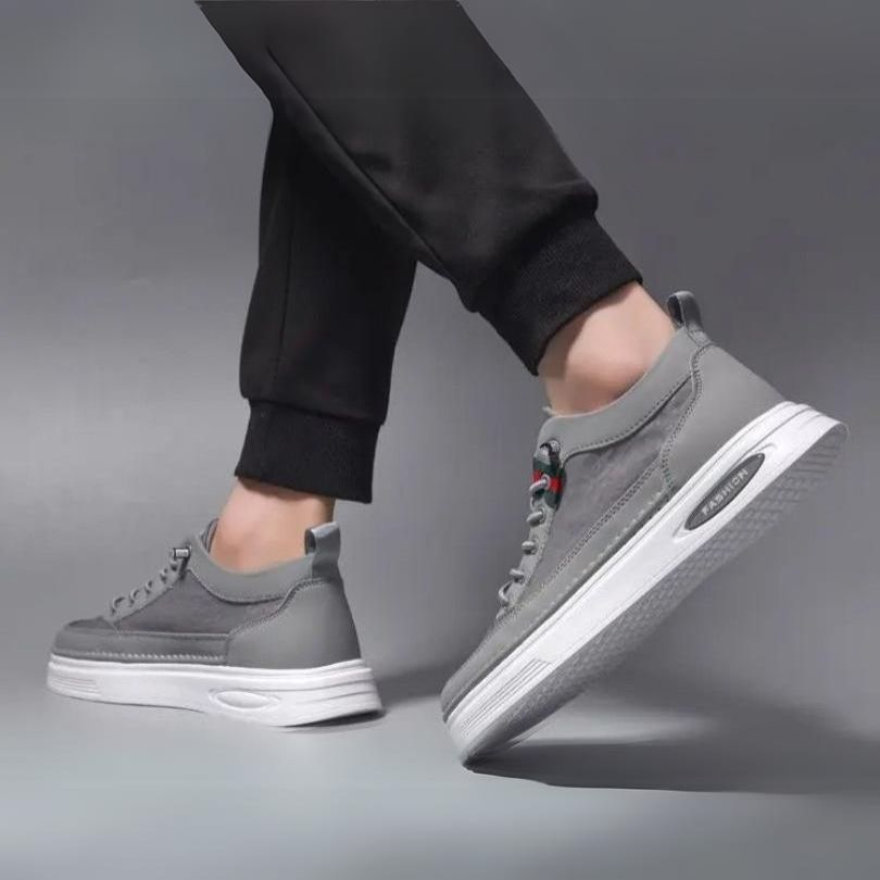 Herr Sneakers - Andningsbar - Lågt Skaft - Dämpad Sula - Bekväm Vardagsstil