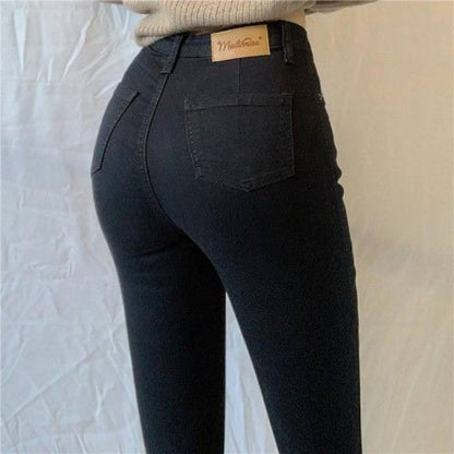 Dam Jeans – Hög Midja – Slim Fit – Stretch Denim – Hellång – Femficks Design