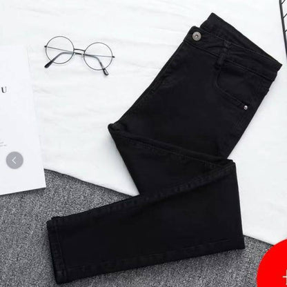Dam Jeans – Hög Midja – Slim Fit – Stretch Denim – Hellång – Femficks Design