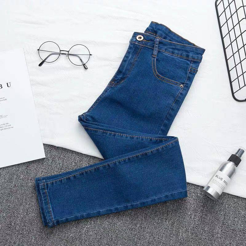Dam Jeans – Hög Midja – Slim Fit – Stretch Denim – Hellång – Femficks Design