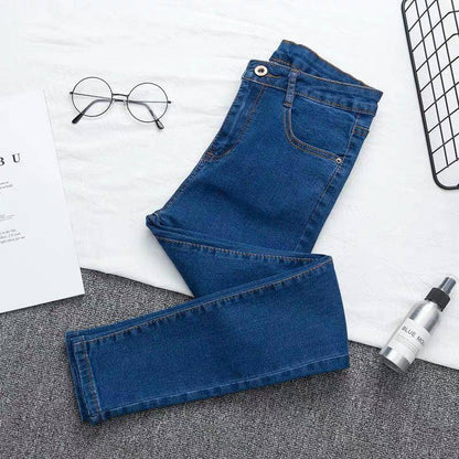 Dam Jeans – Hög Midja – Slim Fit – Stretch Denim – Hellång – Femficks Design