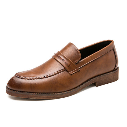 Herrloafers – Äkta Läder – Slip-On – Klassisk Pennyrem – Bekväm Passform