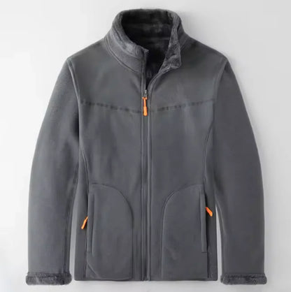 Herrjacka – Fleeceyta – Mjuk Fodring – Full Zip – Ståkrage – Regular Fit