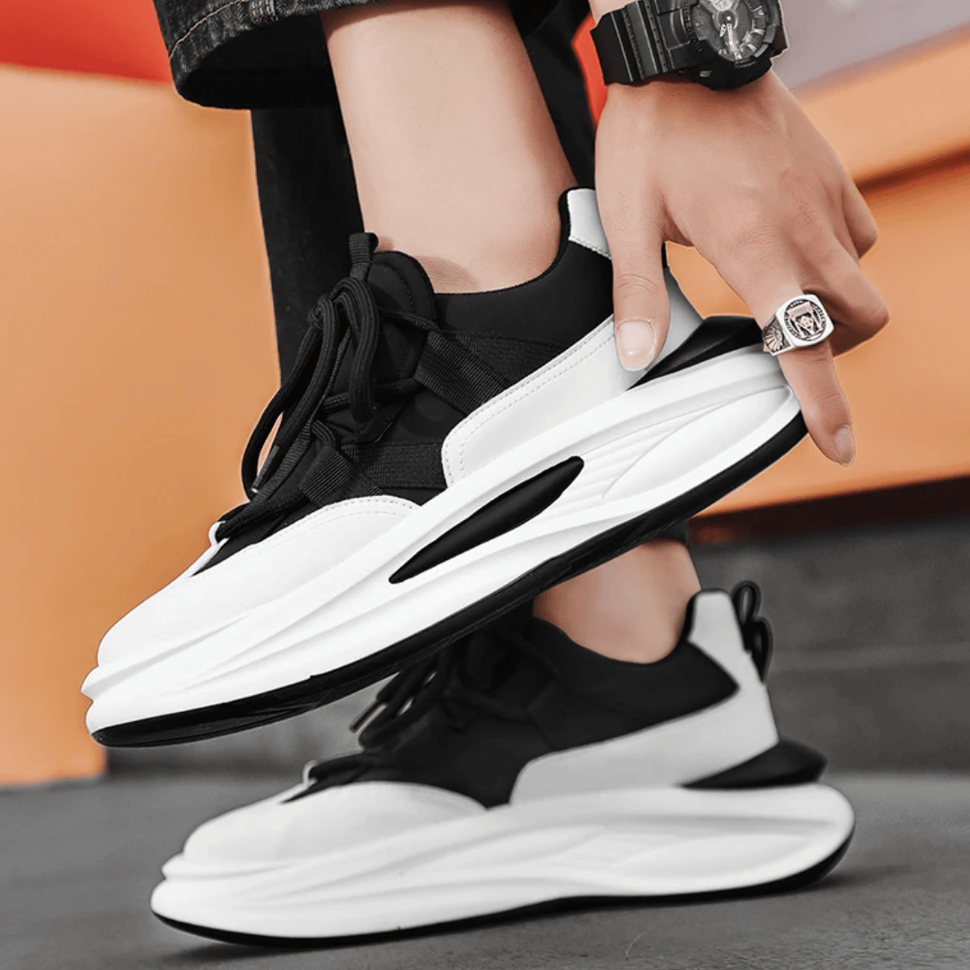 Herr Sneakers - Chunky Sula - Modern Design - Bekvämt Foder - Snörning