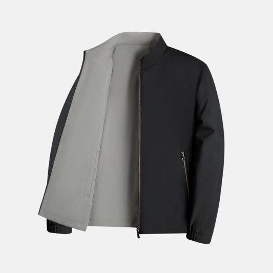 Herr bBomberjacka – Normal Passform – Vindtät – Ståkrage – Dragkedja – Fodrad Insida