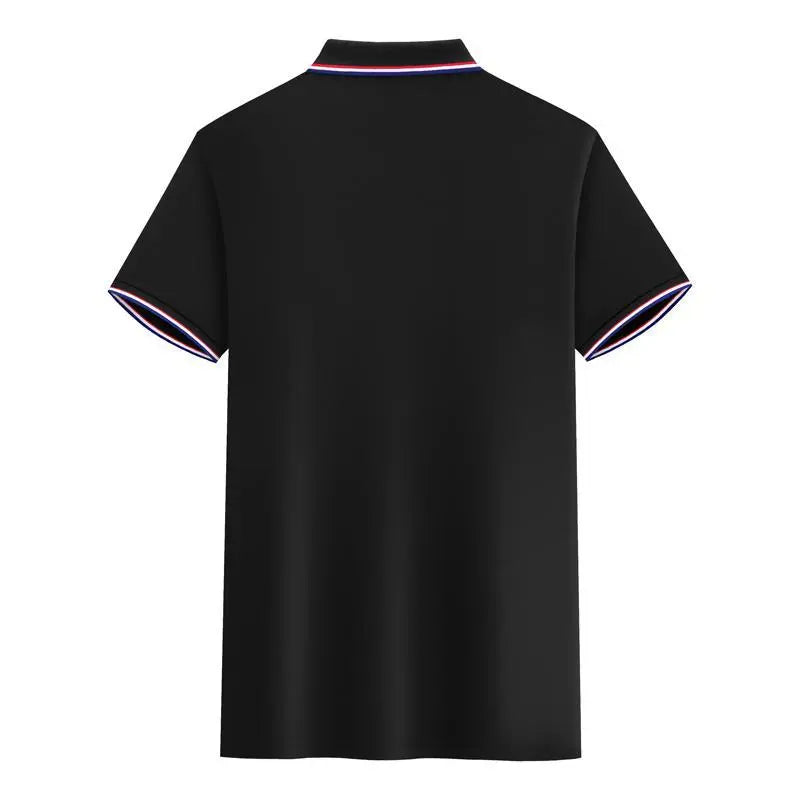 Herrpikétröja - Slim fit - Kortärmad - Kontrastdetaljer