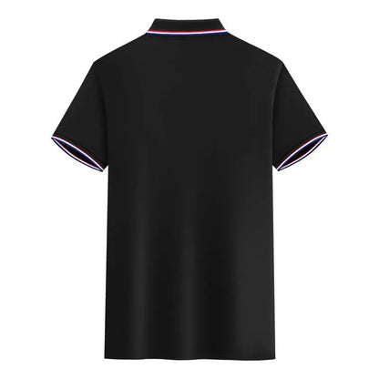 Herrpikétröja - Slim fit - Kortärmad - Kontrastdetaljer