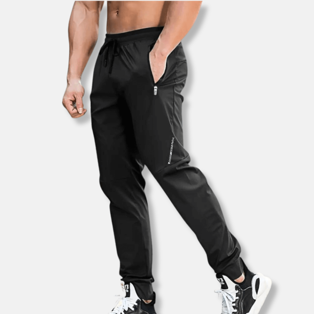 Herrjoggers – Slim Fit – Taperat Ben – Justerbar Midja – Dragkedjefickor