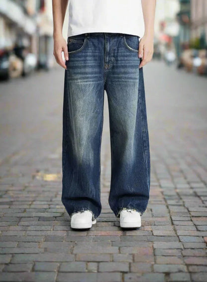 Herr Jeans – Baggy Passform – Vida Ben – Denim – Avslappnad Stil