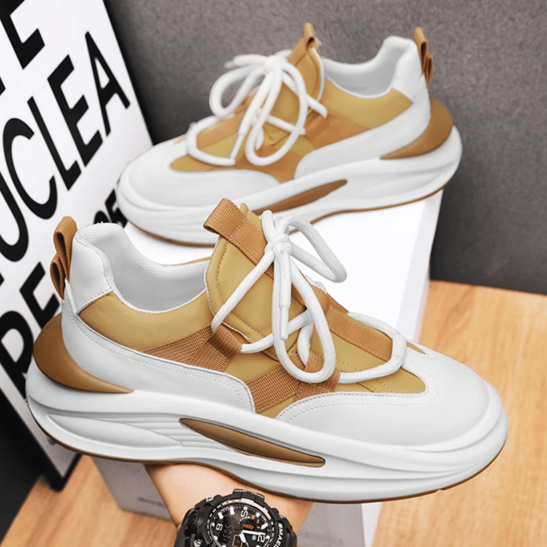 Herr Sneakers - Chunky Sula - Modern Design - Bekvämt Foder - Snörning