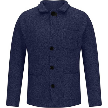 Herrblazer – Slim Fit – Skräddad Siluett – Tweedliknande Tyg – Notchslag