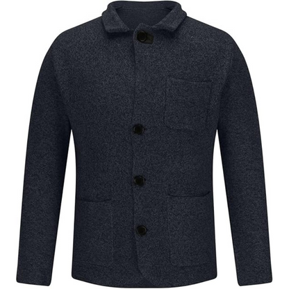 Herrblazer – Slim Fit – Skräddad Siluett – Tweedliknande Tyg – Notchslag