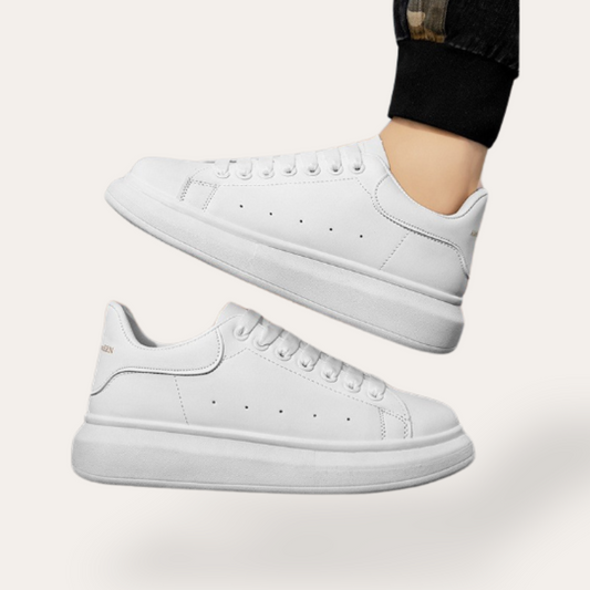 Herrsneakers – Låg Profil – Andningsbar Design – Snörning – Slät Finish