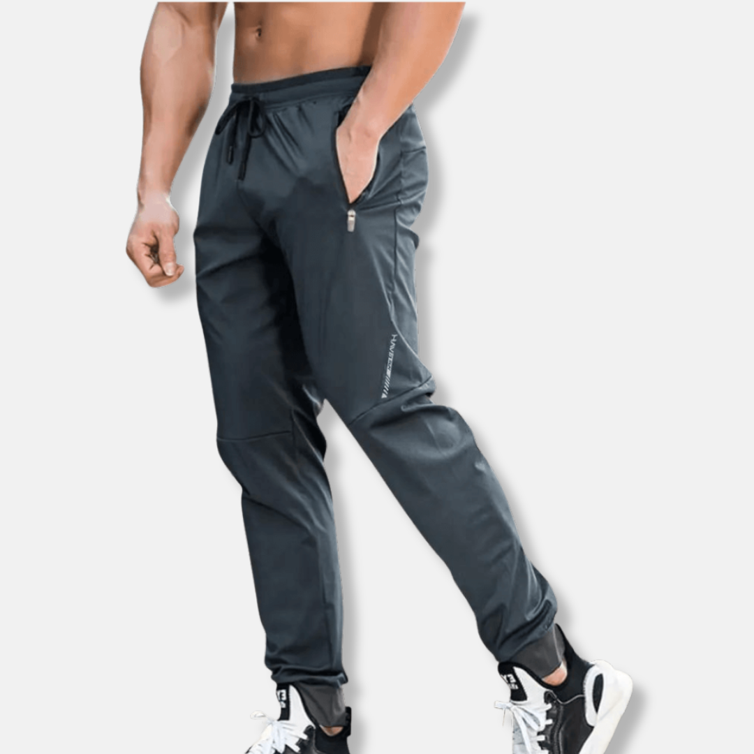 Herrjoggers – Slim Fit – Taperat Ben – Justerbar Midja – Dragkedjefickor