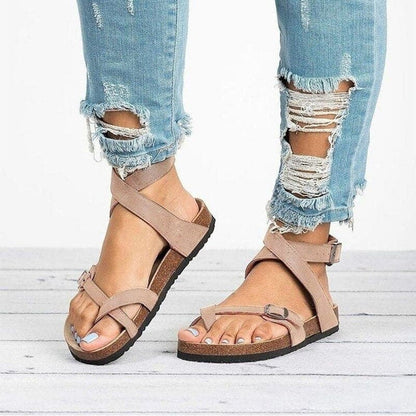 Leonora - Vackra sandaler med läderremmar