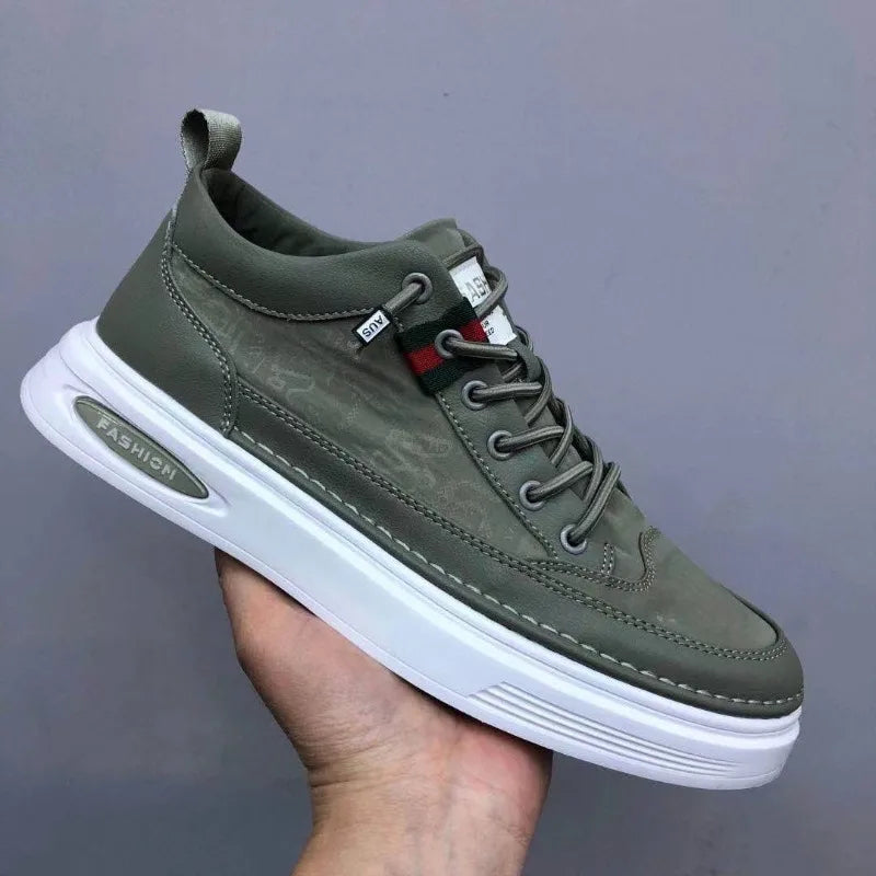 Herr Sneakers - Andningsbar - Lågt Skaft - Dämpad Sula - Bekväm Vardagsstil