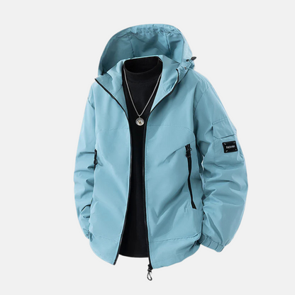 Herrjacka – Avslappnad Passform – Huva – Justerbar Midja – Flera Dragkedjefickor