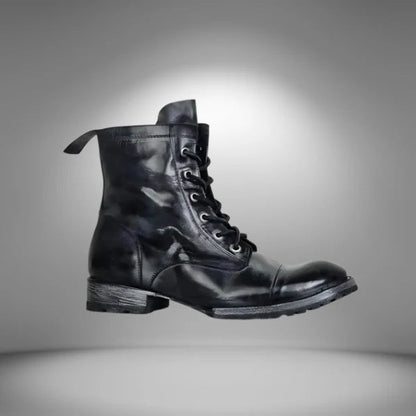 Damkängor – Skinn – Snäv Passform – Snörning – Kapptå – Grov Sula