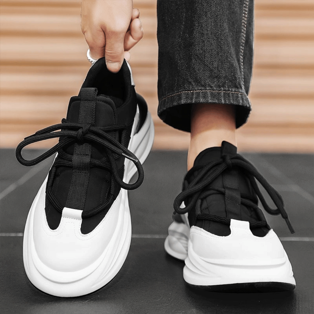 Herr Sneakers - Chunky Sula - Modern Design - Bekvämt Foder - Snörning