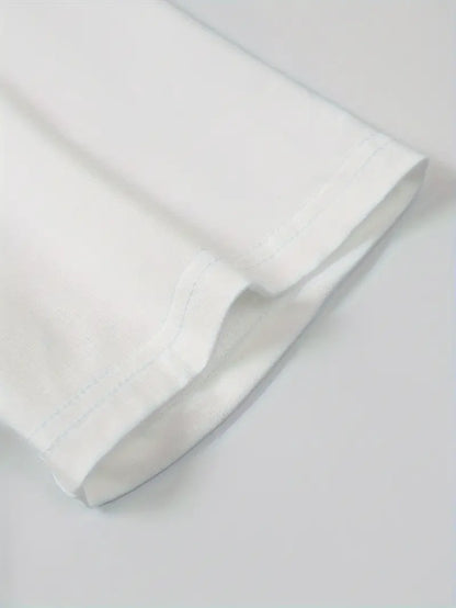 Herr T-shirt - Färgblock Design - Regular Fit - Kortärmad - Rund Hals