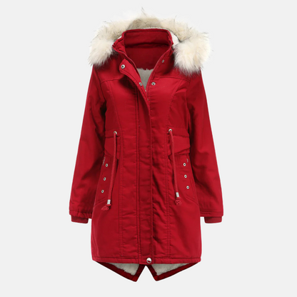 Damparka – Vadderad Isolering – Avtagbar Fuskpäls – Dragsko i Midjan – Muddar