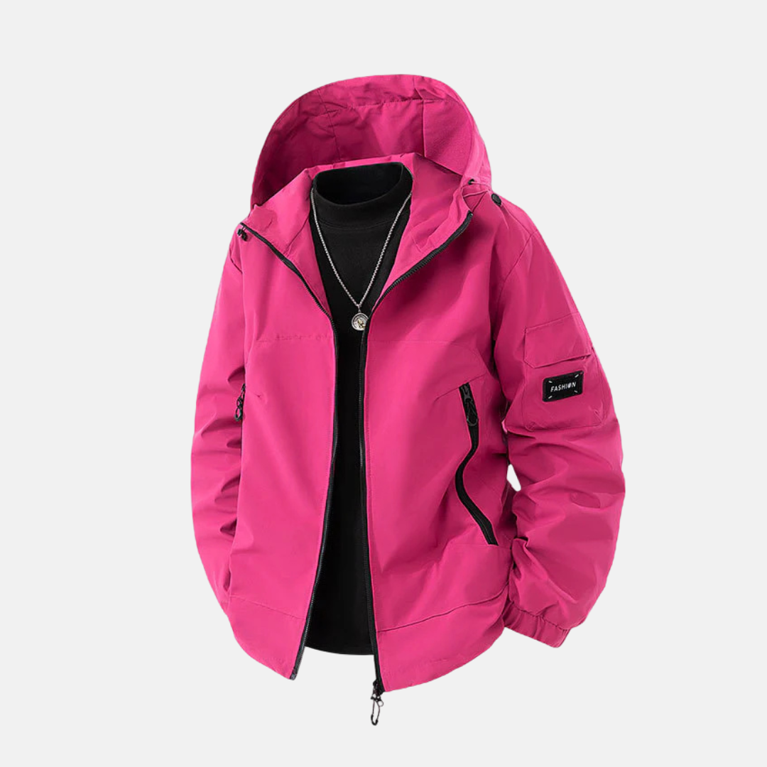 Herrjacka – Avslappnad Passform – Huva – Justerbar Midja – Flera Dragkedjefickor