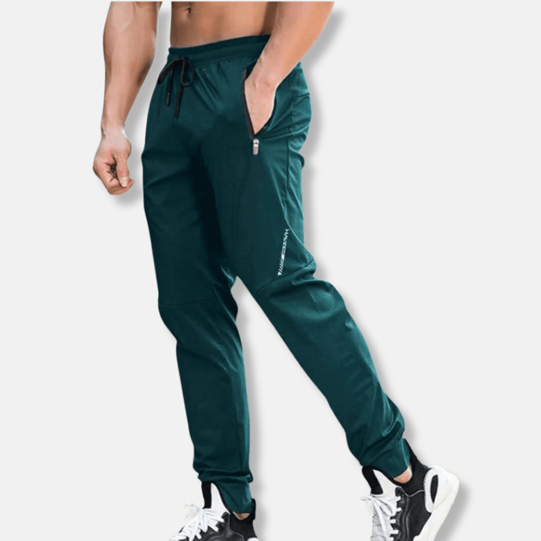 Herrjoggers – Slim Fit – Taperat Ben – Justerbar Midja – Dragkedjefickor