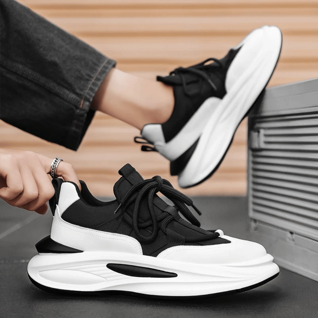 Herr Sneakers - Chunky Sula - Modern Design - Bekvämt Foder - Snörning