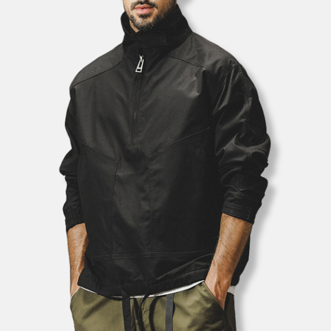 Herrjacka Utomhus – Vind- och Vattenavvisande – Avslappnad Passform – Funktionell Stil
