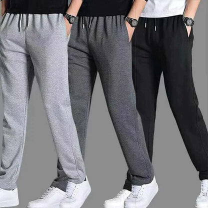 Herr Joggers - Avsmalnande Ben - Elastisk Midja med Dragsko - Bekväma Vardagsbyxor