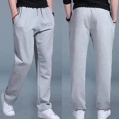 Herr Joggers - Avsmalnande Ben - Elastisk Midja med Dragsko - Bekväma Vardagsbyxor