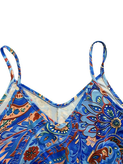 Damklänning – V-ringad A-linje – Ärmlös – Andningsbart Tyg – Lätt och Bekväm