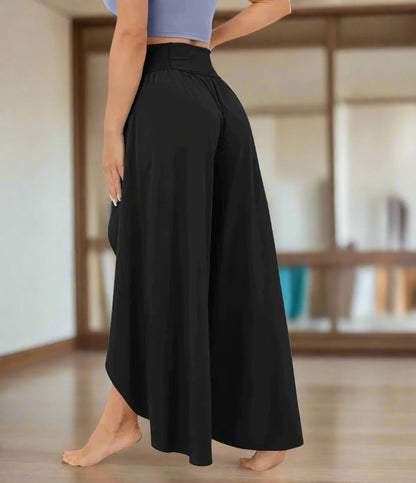 Dam Vida Byxor - Omlott Design - Hög Midja - Elastisk Komfort - Bohemisk Stil