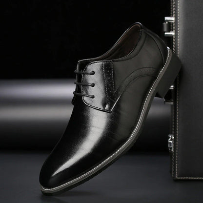 Herrskor – Dressmodell – Skinn – Brogue-Detaljer – Klassisk Passform