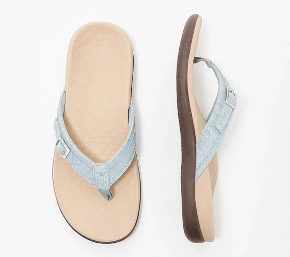 Dam Flip-Flops – Justerbar Remdesign – Dämpad Sula – Ortopediskt Stöd – Andningsbar