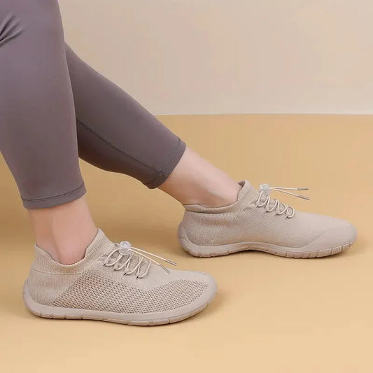 Damsneakers – Andningsbar Mesh – Lätt och Bekväm – Halkfri Flexibel Sula