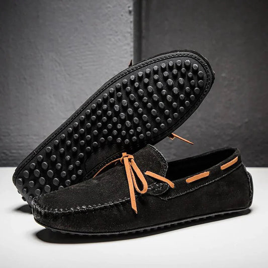 Herrloafers – Åtsittande Passform – Andningsbar Textur – Mokasinsöm – Slip-On