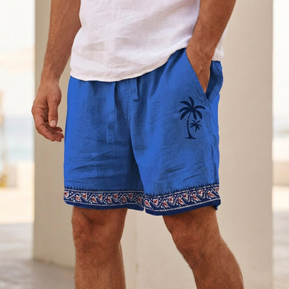 Men’s Lightweight Casual Shorts with Drawstring Waist and Relaxed Fit