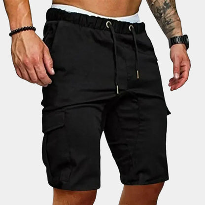 Herrshorts cargo – Avslappnad passform – Knälängd – Justerbar midja – Andningsbar mix